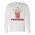 レトロポップコーン 長袖Tシャツ ギフトのアイデア