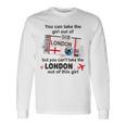 ロンドンガール ロンドン搭乗券 ロンドン 長袖Tシャツ ギフトのアイデア