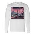 ヴィンテージ Jdm 日本伝説 ドリフト レースカー 東京 背面 長袖Tシャツ ギフトのアイデア