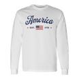 ヴィンテージ アメリカ国旗 Usa 4Th Of July American Flag Patriotic 長袖Tシャツ ギフトのアイデア