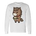 午年 馬 干支 うま 和風 絵馬 願い 正月 長袖Tシャツ ギフトのアイデア