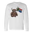 南アフリカ 国旗 南アフリカのルーツ 長袖Tシャツ ギフトのアイデア