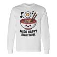 味噌ハッピー寿司ラーメン日本 長袖Tシャツ ギフトのアイデア