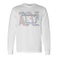 東京日本電車線鉄道おみやげ路線図 長袖Tシャツ ギフトのアイデア