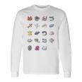 深海魚図鑑2_白文字 長袖Tシャツ ギフトのアイデア