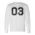 番号03 長袖Tシャツ ギフトのアイデア