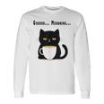疲れた黒猫 – 月曜日の気分そのまま 長袖Tシャツ ギフトのアイデア