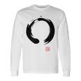 禅 書道 仏前 円 長袖Tシャツ ギフトのアイデア