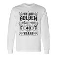 私たちは一緒にゴールデンです 40周年結婚40周年 長袖Tシャツ ギフトのアイデア