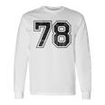 背中に78番。 長袖Tシャツ ギフトのアイデア