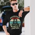 1945年7月23日 80歳の誕生日 80歳 2025年 誕生日 長袖Tシャツ 彼への贈り物