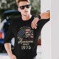 1976 愛国的なイーグル、50歳の誕生日、アメリカ国旗 愛国的 長袖Tシャツ 彼への贈り物