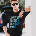 1982年1月 1982年誕生日1982年限定版 長袖Tシャツ 彼への贈り物