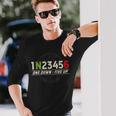 1N23456 オートバイギアシフトパターン バイカーモーターサイクリスト用 長袖Tシャツ 彼への贈り物