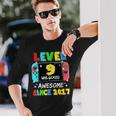 2017年以降、レベル9のロック解除済みゲーム9歳の誕生日。 長袖Tシャツ 彼への贈り物