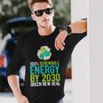 2030年までにグリーンニューディールの再生可能エネルギー 長袖tシャツ 長袖Tシャツ 彼への贈り物