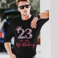 23 It's My Birthday 23歳の誕生日 23歳の誕生日 長袖Tシャツ 彼への贈り物