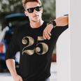 25 25 誕生日 お気に入り 数字 フルール・ド・リス 長袖Tシャツ 彼への贈り物