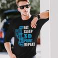 3Dプリンター印刷3d印刷モデルメーカーギフト3dプリンター 長袖Tシャツ 彼への贈り物