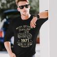 55 歳の誕生日男性オートバイ バイクに乗る人 1971 長袖Tシャツ 彼への贈り物