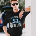 57歳の誕生日 57歳 猫 ママ 猫好き 誕生日 長袖Tシャツ 彼への贈り物