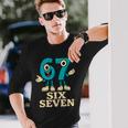 67 シックスセブン 6-7 面白いイタリアンブレインロットスラングゲームミーム 長袖Tシャツ 彼への贈り物