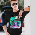 80年代ブロ レトロヴィンテージ I Love 80年代ディスコ 1980年代コスチューム パーティー 長袖Tシャツ 彼への贈り物