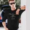 Ah-64 アパッチヘリコプター 長袖Tシャツ 彼への贈り物