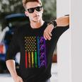Americanports レインボーフラッグ Lgbt プライド 陸上競技 長袖Tシャツ 彼への贈り物