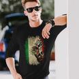 Barber Pole メキシコ国旗 ベスト バーバー シャツ メンズ 長袖Tシャツ 彼への贈り物