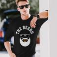The Beard 白髭 サングラス スカル風 メンズ バーバー スタイル アイコン 長袖Tシャツ 彼への贈り物