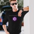 C コーディングプログラミングコードデベロッパー テックデベロッパー プログラマー 長袖Tシャツ 彼への贈り物