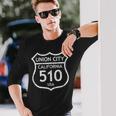 California Area Code 510 Union City Ca Hometate 長袖Tシャツ 彼への贈り物