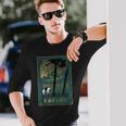Caucasas Caucasus Mountains レトロ ヴィンテージ 馬 ライダー 長袖Tシャツ 彼への贈り物