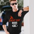 Cheat Day 高カロリー おもしろダイエット 長袖Tシャツ 彼への贈り物