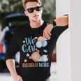 Cute We Can Bearly Wait For Gender Neutral ベビーシャワーパーティー 長袖Tシャツ 彼への贈り物