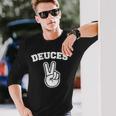 Deuces Finger Deuces 長袖tシャツ 長袖Tシャツ 彼への贈り物