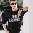 Diggin In In The Cates レコードボックス 長袖Tシャツ 彼への贈り物