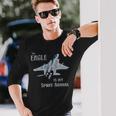 The Eagle Is Mypirit Animal F-15 戦闘機 飛行機 長袖Tシャツ 彼への贈り物