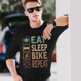 Eatleep Bike リピート自転車 長袖Tシャツ 彼への贈り物