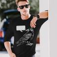 Edgar Allan Poe Nevermore Open To Interpretation Raven シャツ 長袖Tシャツ 彼への贈り物