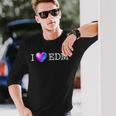Edmシャツ I Heart Edm 長袖Tシャツ 彼への贈り物
