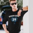 Edwin Diaz Heart New York Baseball Fansalentines 長袖Tシャツ 彼への贈り物