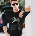 F-22 ラプター ジェット戦闘機仕様 長袖Tシャツ 彼への贈り物
