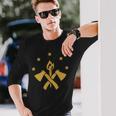 Fba マルーンフラッグ ファンデーション ブラック アメリカン 長袖Tシャツ 彼への贈り物
