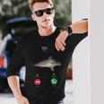 Fih Calling スペルミスフィッシュ 電話を受け入れる 魚 長袖Tシャツ 彼への贈り物