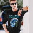 Frutiger Aeroplashy Dolphin Y2k 美的グラフィックデザイン 長袖Tシャツ 彼への贈り物