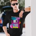 The Future Is Here フロッピーディスクディスクディスクレトロ80年代vaporwave 長袖Tシャツ 彼への贈り物