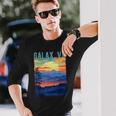 Galaxirginia Usa 山景色 サンセットスタイルデザイン 長袖Tシャツ 彼への贈り物