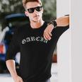 Garcia アーチ型オールドイングリッシュ 長袖Tシャツ 彼への贈り物